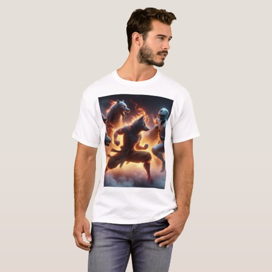 GR8 Life x The Wolve$ T-shirt (Voorkant volledig)