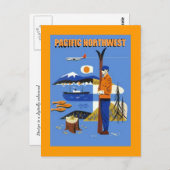 GR8  PACIFIC NORTHWEST REIZEN AD ~ BRIEFKAART (Voorkant / Achterkant)