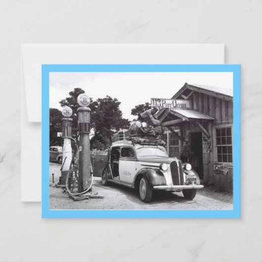 GR8 RETRO B&W RETIREMENT PARTY INVITATION INVITATI KAART (Voorkant)