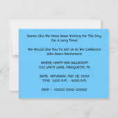 GR8 RETRO B&W RETIREMENT PARTY INVITATION INVITATI KAART (Achterkant)