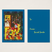 GR8 Retro Stijl Kerst Gift Exchange Label Kaart (Voorkant /achterkant)