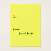 GR8 Retro Vakantie Kerst Decor Gift Label Kaart (Achterkant)