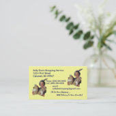 GR8 Retro Visitekaartje Grocery Shopping Service (Staand voorkant)