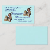 GR8 Retro Visitekaartje Grocery Shopping Service (Voorkant / Achterkant)