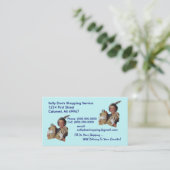 GR8 Retro Visitekaartje Grocery Shopping Service (Staand voorkant)