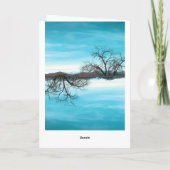 Gr- Abuelo Del Cielo Teal Wenskaart Kaart (Achterkant)