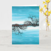 Gr- Abuelo Del Cielo Teal Wenskaart Kaart (Gele Bloem)