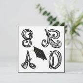 GR AD Stof Font Afstudeerder Pet Afstuderen Platte (Staand voorkant)