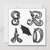 GR AD Stof Font Afstudeerder Pet Afstuderen Platte (Voorkant)