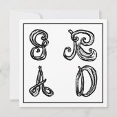 GR AD Stof Lettertype Letters Afstuderen Platte Ka (Voorkant)