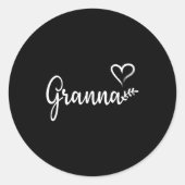 Gr Grandma Birthday Christmas Women  Ronde Sticker (Voorkant)