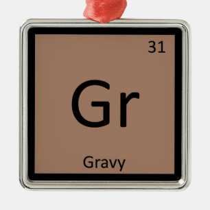 Gr - Gravy Condition Chemistry Periodieke Tabel Metalen Ornament
