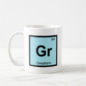 Gr - Gresham Oregon Scheikunde Periodiek Systeem S Koffiemok (Links)