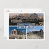 GR Griekenland - Athene - Briefkaart (Voorkant / Achterkant)