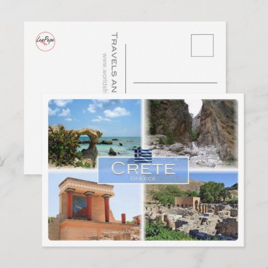 GR Griekenland - Kreta - Briefkaart (Voorkant / Achterkant)