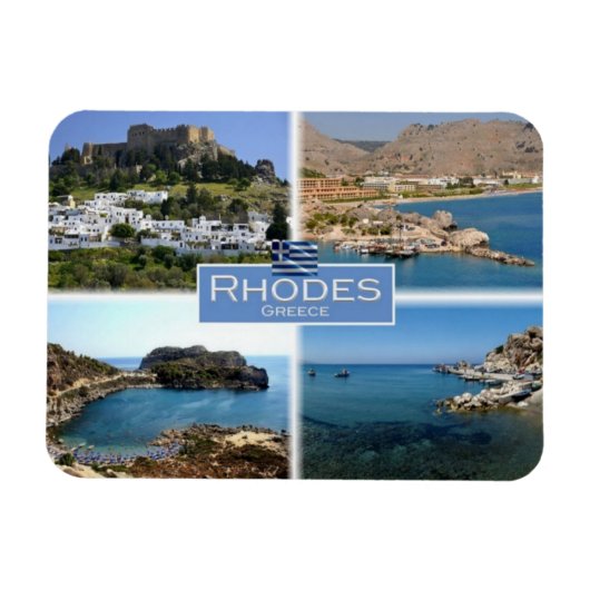 GR Griekenland - Rhodes - Kolymbia the Harbour - Magneet (Horizontaal)