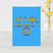 Gr Hijo Número 1 - Nummer 1 Zoon in het Spaans Kaart (Gele Bloem)