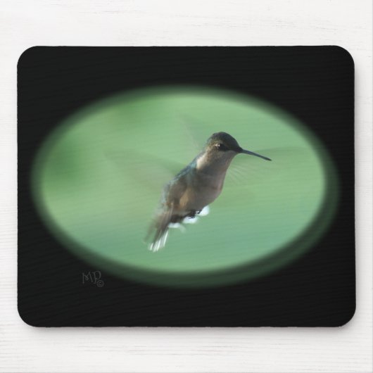 Gr Hummingbird Mousepad - pas aan Muismat (Voorkant)