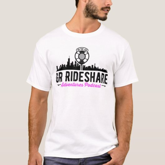 GR Ridshare Adventure Podcast Tshirt (Voorkant)