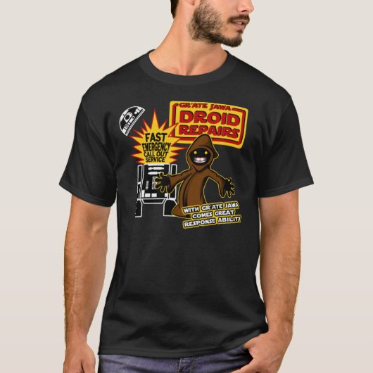 Gr&x27;Ate Jawa - Droid Repairs Essential T-Shirt (Voorkant)