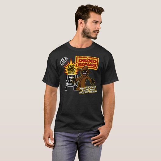 Gr&x27;Ate Jawa - Droid Repairs Essential T-Shirt (Voorkant volledig)