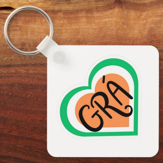 Grá - Iers Liefdesontwerp - Iers Sleutelhanger (Voorkant)