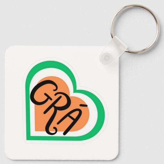 Grá - Iers Liefdesontwerp - Iers Sleutelhanger (Achterkant)