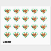 Grá - Ierse liefde ontwerp - Ierse taal Hart Sticker (Vel)