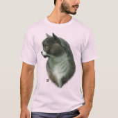 Grå Katt T Shirt (Voorkant)