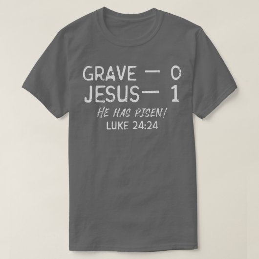 Graad 0 Jezus 1 Hij heeft Jezus Religieuze Easte T-shirt (Design voorkant)