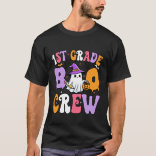 Graad 1 Boo Crew Enge Eerste Graad Halloween Te T-shirt