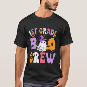 Graad 1 Boo Crew Enge Eerste Graad Halloween Te T-shirt