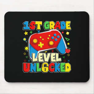 Graad 1 Niveau Ontgrendeld Grappige Gamer Jongens Muismat