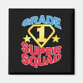 Graad 1 Superheld-lerarenteam Magneet (Voorkant)