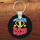 Graad 1 Superheld-lerarenteam Sleutelhanger (Achterkant)