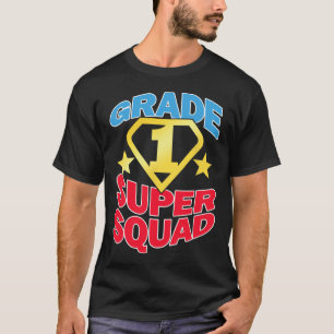Graad 1 Superheld-lerarenteam T-shirt