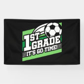 Graad 1 Voetbal Eerste Dag Terug Naar School Spandoek (Horizontaal)