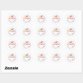 Graad 2 Bemanning Terug naar school Leraar Student Ronde Sticker (Vel)