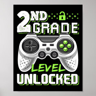 Graad 2 Ontgrendeld Videospel Byck To School Poster