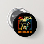 Graad 2 Ontgrendeld Videospel Ck Terug naar School Ronde Button 5,7 Cm (Voorkant /achterkant)