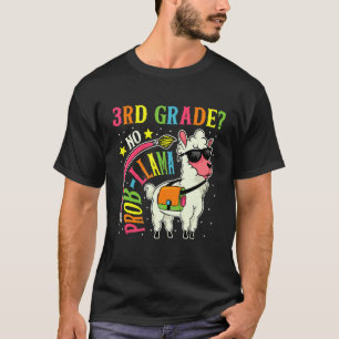 Graad 3 Geen Probleem Lama Terug naar school eers T-shirt