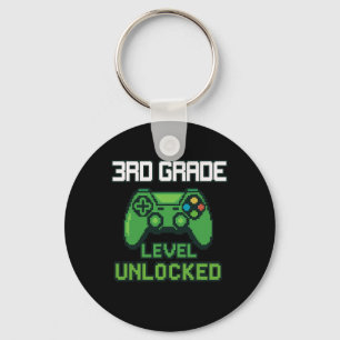 Graad 3 vrijgespeeld gamer Ck naar school jongens Sleutelhanger