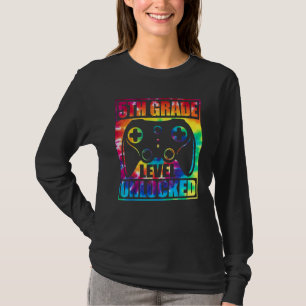 Graad 5 vrijgespeeld back to school-videogame t-shirt
