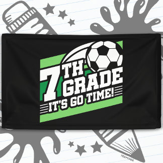 Graad 7 Voetbal Eerste Dag Terug Naar School Spandoek