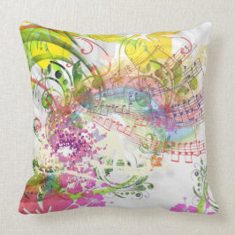 Graad A Cotton Throw Musical Flower Design Kussen