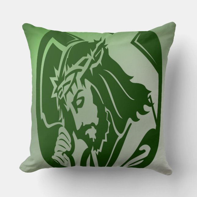 Graad A Sierkussen Katoen 20x20/Christus (Voorkant)