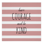 Graad en ben Inspirerend Citaat Chic Perfect Poster (Voorkant)