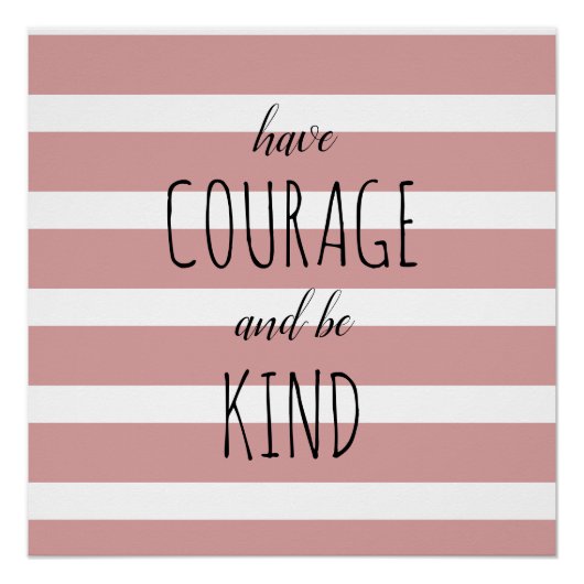 Graad en ben Inspirerend Citaat Chic Perfect Poster (Voorkant)