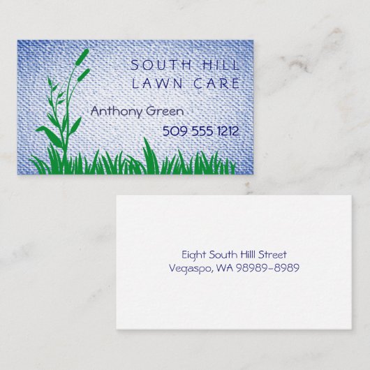 Graad en geweven achtergrond visitekaartje (Voorkant / Achterkant)