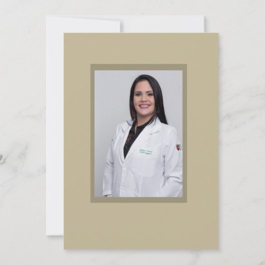 Graad Symbool voor Doctor in de Diergeneeskunde Af Aankondiging (Achterkant)